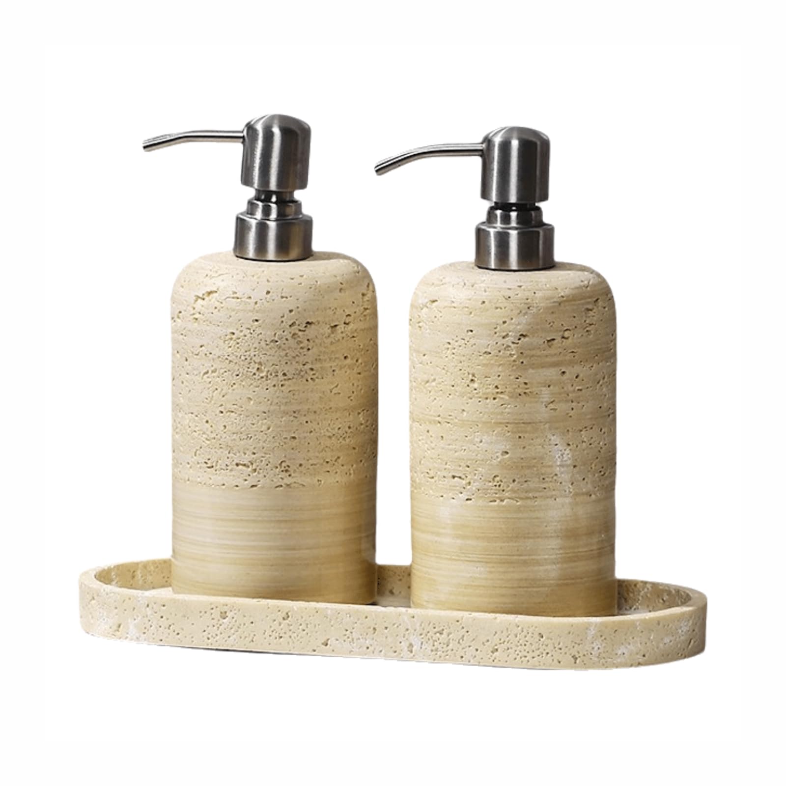 Amazon｜ストーンフォームソープディスペンサー シルバーポンプ付き